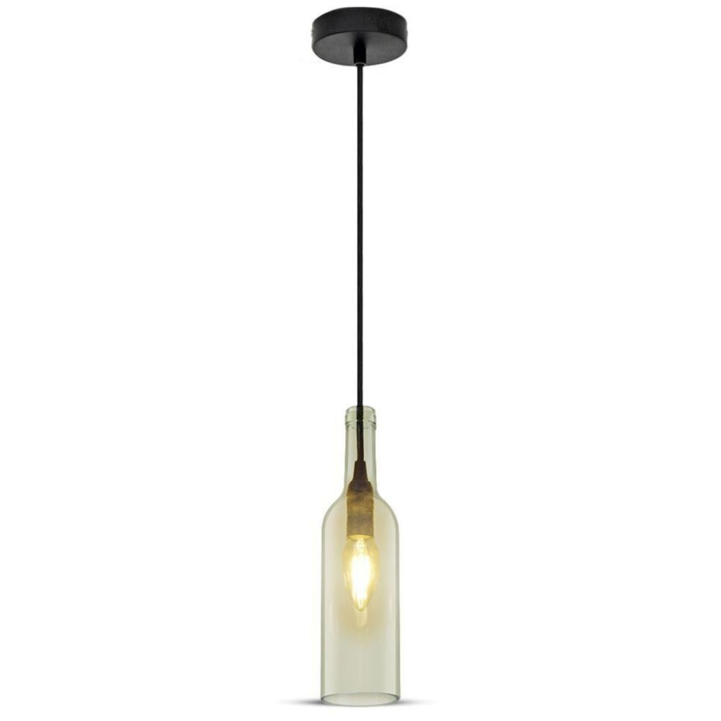 V-TAC Lampadario LED a Bottiglia in Vetro con Portalampada E14 V-TAC Lampadario LED a Bottiglia in Vetro con Portalampada E14